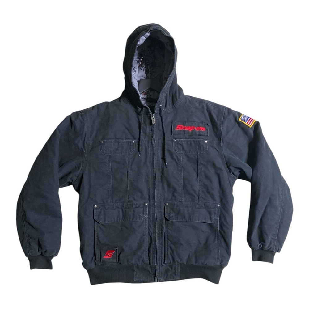 Vintage Men’s Snap-On RA Hooded Canvas Jacket